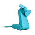O2COOL Personal Battery Pocket and Table Desk Fan - Carabiner Clip - Flip Down Stand - Quiet - Foam Blades - Teal