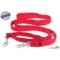 DogDirect London Hundeleine Verstellbare Führleine mit Zusätzlichem Griff 200 cm-130 cm-30 cm/79in-51in-12in Polizei-Ausbildung Halti Leine Echtes Techline (Rot-Blau) 2T6