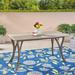 Breakwater Bay Balceta Solid Wood Dining Table Wood in Brown/Gray/White | 30 H x 59 W x 31.5 D in | Outdoor Dining | Wayfair