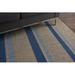 Blue 84 x 60 x 0.25 in Indoor Area Rug - Calvin Klein San Diego CK730 Striped Handwoven Flatweave Beige/Cobalt Area Rug Polyester/Cotton | Wayfair