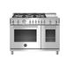 Bertazzoni Professional Series 48" 4.7 cu ft. Freestanding Gas w/ Griddle | 37.5 H x 48 W x 27.375 D in | Wayfair PROF486GGASXT