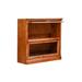 Loon Peak® Mcintosh Barrister Bookcase Wood in Black | 79 H x 35 W x 13 D in | Wayfair EA4ABF37B083428D8E36508333BE8285