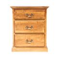 Loon Peak® Mullins 3 - Drawer Nightstand Wood in Brown | 30 H x 25 W x 18 D in | Wayfair B42338BF57CC4E5EA20AA7312544BB4F