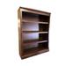 Loon Peak® Kidd 48" H x 36" W Solid Wood Standard Bookcase Wood in Brown/Red | 48 H x 36 W x 13 D in | Wayfair 346B5FFC356947D285009D759D549C45