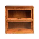 Loon Peak® Mobley 36" W Solid Wood Barrister Bookcase Wood in Brown | 79 H x 13 D in | Wayfair 652281429013456292E511BEAEF3CA5E