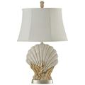 Avoca Beach Off-White Coastal Shell Table Lamp