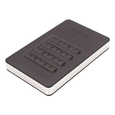Verbatim Mobile Festplatte »Store 'n' Go Secure« schwarz, 7.6x1.1x12.35 cm