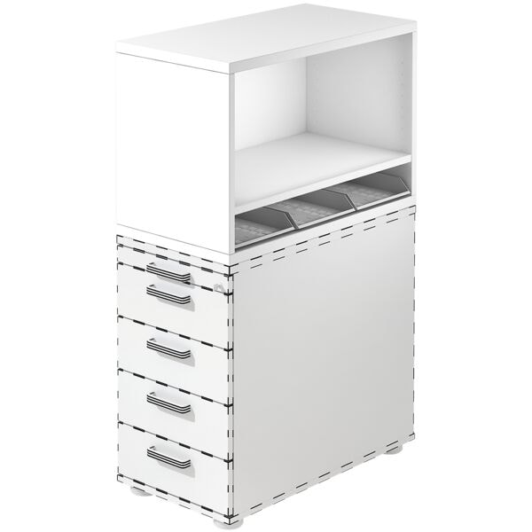 OTTO Office Premium Aufsatz-Regal für Standcontainer »Otto Office Line I« weiß, 42.8x53x80 cm Image