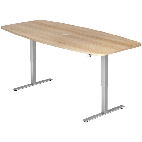 HAMMERBACHER Konferenztisch höhenverstellbar (elektrisch) VXMST22 »Chicago« 72-119 cm braun, 83 cm