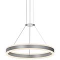 Double Corona™ 23 3/4"W Aluminum 2-Light LED Pendant