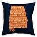Ebern Designs Corona Go Auburn Indoor/Outdoor Throw Pillow Polyester/Polyfill blend | 18 H x 18 W x 1.5 D in | Wayfair