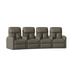 Latitude Run® Home Theater Row Seating (Row of 4) in Gray | 44 H x 128.5 W x 45 D in | Wayfair LATT5716 45421719