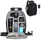 CADeN Camera Backpack Case Waterproof Shockproof DSLR bag Carry on Luggage Bag with Rain Cover Tripod Holder for Sony Canon Nikon Olympus Mirrorless Camera Lens Flash
