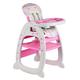 GALACTICA New 3in1 Baby High Chair | Compact Infant Feeding Seat Also Chair & Table for Toddler High Seat for Infant Baby Food Tray – Pink