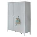 trendteam smart living - Kleiderschrank Schrank - Babyzimmer - Ole - Aufbaumaß (BxHxT) 141 x 192 x 51 cm - Farbe Weiß - 183961001