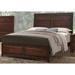 Wrought Studio™ Augusta Standard Bed Wood in Brown/Red | 55.19 H x 62.71 W x 87 D in | Wayfair C9D9F9CA504842CF833A76B5F83C8C57