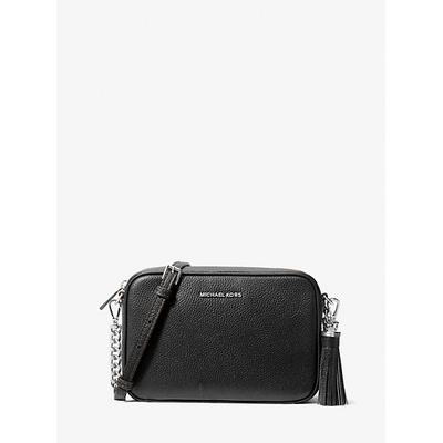 Michael Kors Ginny Leather Crossbody Bag Black One Size