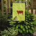 Caroline's Treasures Ankole-Watusi Cow Check 2-Sided Polyester 15 x 11 in. Garden Flag in Yellow | 15 H x 11 W in | Wayfair BB7649GF