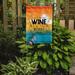 Caroline's Treasures A Meal Without Wine Sign 2-Sided Polyester 15 x 11 in. Garden Flag in Blue/Green/Orange | 15 H x 11 W in | Wayfair BB5407GF