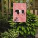 Caroline's Treasures Belted Galloway Cow Check 2-Sided Polyester 15 x 11 in. Garden Flag in Pink | 15 H x 11 W in | Wayfair BB7831GF