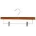 Rebrilliant Eliza Wood Metal Non-Slip Hanger for Skirt/Pants Wood in Brown | 6 H x 14 W in | Wayfair 0750101CC42A4361A568783054A73203