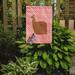 Caroline's Treasures Alpaca Suri Check 2-Sided Polyester 15 x 11 in. Garden Flag in Pink | 15 H x 11 W in | Wayfair BB7920GF