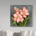 House of Hampton® 'Starburst Lily Pair' Acrylic Painting Print on Wrapped Canvas Canvas | 24 H x 24 W x 2 D in | Wayfair