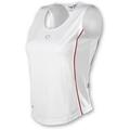 pacific Textilien Tank Top Dry-Feel, weiss/ rot, XS, PC-7629.13.11