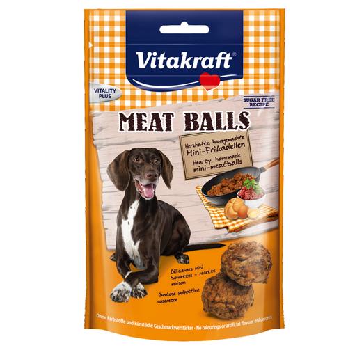 6 x 80g Meat Balls Vitakraft Hundesnack