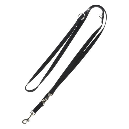 Hunter Hundeleine 200cm + Halsband Ecco Sport schwarz, Größe S