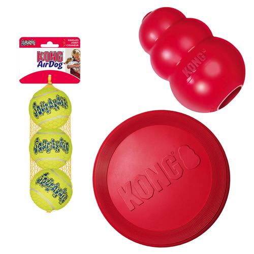 KONG Hundespielzeug: Frisbee, KONG Classic, Tennisbälle - Medium