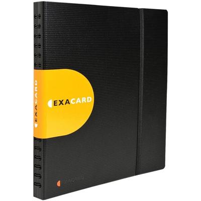 5x Visitenkartenbuch »Exactive Exacard« Fassungsvermögen 320 Visitenkarten schwarz, EXACOMPTA, 25x26.5 cm