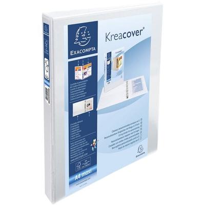 EXACOMPTA 10x Ringbuch »Kreacover« 15 mm-Ring-ø weiß, 27.3x32 cm Image