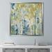 Winston Porter 'Gilded Forest I' Acrylic Painting Print Canvas in Blue/Green | 31.5 H x 31.5 W x 2 D in | Wayfair 1DD44634D40944708A9832E41E2790B7