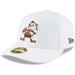 Men's New Era White Cleveland Browns Omaha Low Profile 59FIFTY Fitted Hat