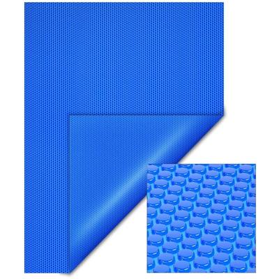 Wiltec - Pool Solarfolie 4 x 6 m, blau, Poolheizung aus 400 µ starkem pe Film, Poolabdeckung Image