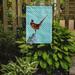 East Urban Home Ring-necked Common Pheasant Check 2-Sided Polyester 15 x 11 in. Garden Flag in Blue | 15 H x 11 W in | Wayfair