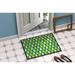 Red Barrel Studio® Donohoe Caroline's Treasures 27 in. x 18 in. Non-Slip Outdoor Door Mat Synthetics in Green/Blue | 27" L x 18" W | Wayfair