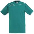 Uhlsport Stream 3.0 Baumwoll T-Shirt Kinder grün-weiß lagune/weiß, XXS/XS (140)