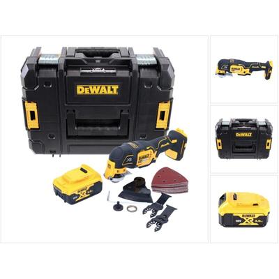 DeWalt DCS 355 NT Akku Oszillierer Multitool 18 V Brushless + 1x Akku 5,0 Ah + Zubehör + TSTAK Image