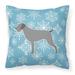 East Urban Home Winter Snowflakes Indoor/Outdoor Throw Pillow Polyester/Polyfill blend | 18 H x 18 W x 3 D in | Wayfair