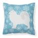 East Urban Home Winter Snowflakes Indoor/Outdoor Throw Pillow Polyester/Polyfill blend | 18 H x 18 W x 3 D in | Wayfair