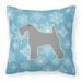 East Urban Home Winter Snowflakes Indoor/Outdoor Throw Pillow Polyester/Polyfill blend | 18 H x 18 W x 3 D in | Wayfair