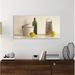 Ebern Designs 'Two Lemons, Rasp, Bottle & Pot' Photographic Print on Wrapped Canvas in Green/Yellow | 24 H x 48 W x 1.5 D in | Wayfair