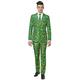 Suitmeister Christmas Suits for Men in Different Prints - Ugly Xmas Sweater Costumes Include Jacket Pants & Tie Green L