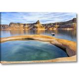 Millwood Pines Utah, Glen Canyon Nra Houseboat on Lake Powell by Don Paulson - Photograph Print on Canvas in Blue | 21 H x 32 W x 1.5 D in | Wayfair