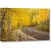 Millwood Pines 'Co, Uncompahgre Nf Autumn-Colored Aspen Trees' Photographic Print on Wrapped Canvas in Brown/Green/Yellow | Wayfair