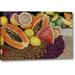 World Menagerie Mexico, Tecate Display Of Fruit, Nuts & Grains by Don Paulson - Photograph Print on Canvas in Orange/Yellow | Wayfair