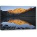 Millwood Pines Use, California Convict Lake at Sunrise by Dennis Flaherty - Photographic Print on Wrapped Canvas in Black/Yellow | Wayfair