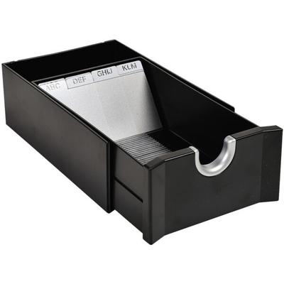 Visitenkartenbox »Exactive Exabusiness« schwarz, EXACOMPTA, 11.4x6.1x19 cm